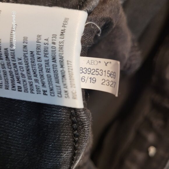 American Eagle Jeans 6 S Jegging Curvy Highest Rise Next Level Stretch Black - Picture 7 of 13